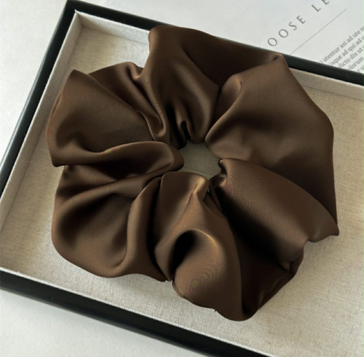 SXL Satin scrunchies