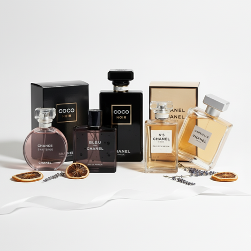 Elegant Chanel miniature perfume gift set for women’s fragrance lovers