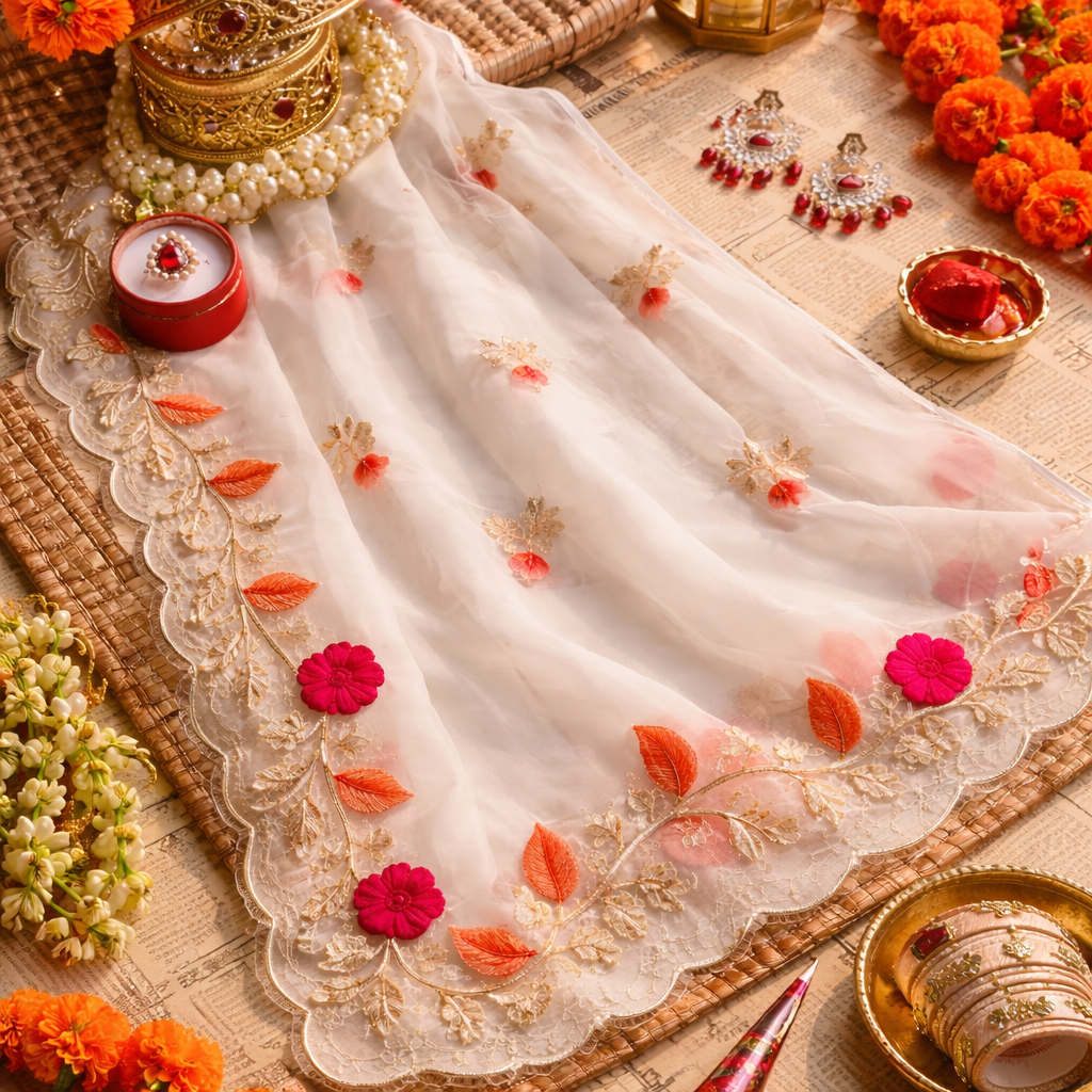 Fairy white Saree