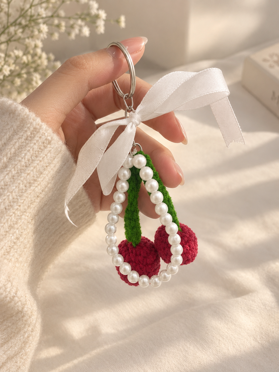 Cherry Pearl Charm