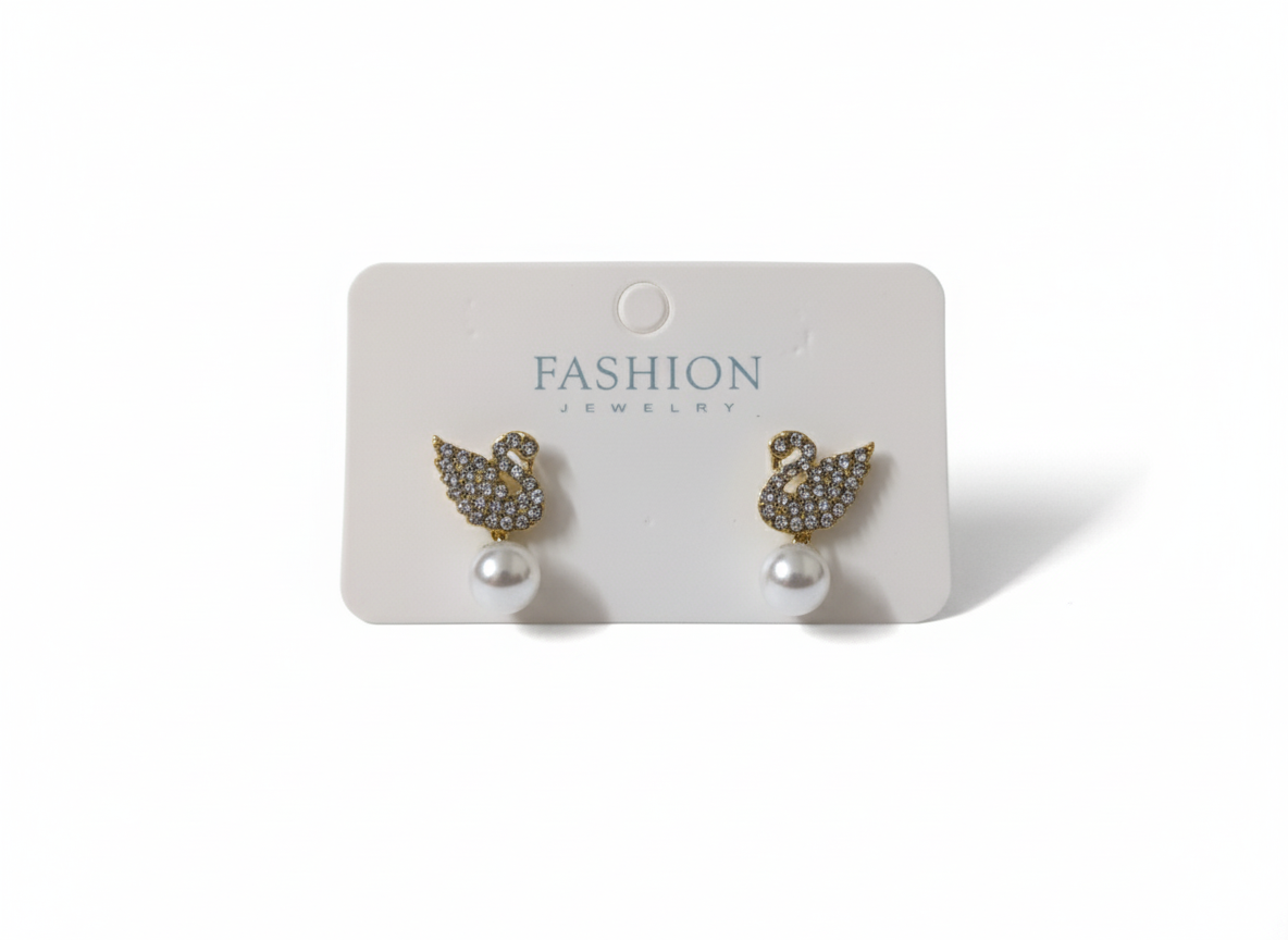 Butterfly-shaped earrings background