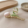 Golden Tulip Hair Claw Clip