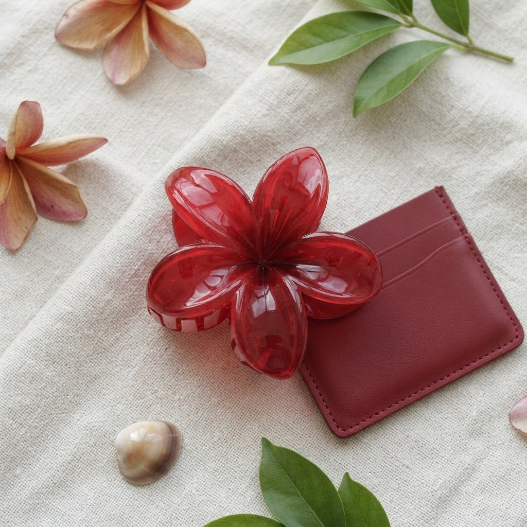 Flower Clip (red)