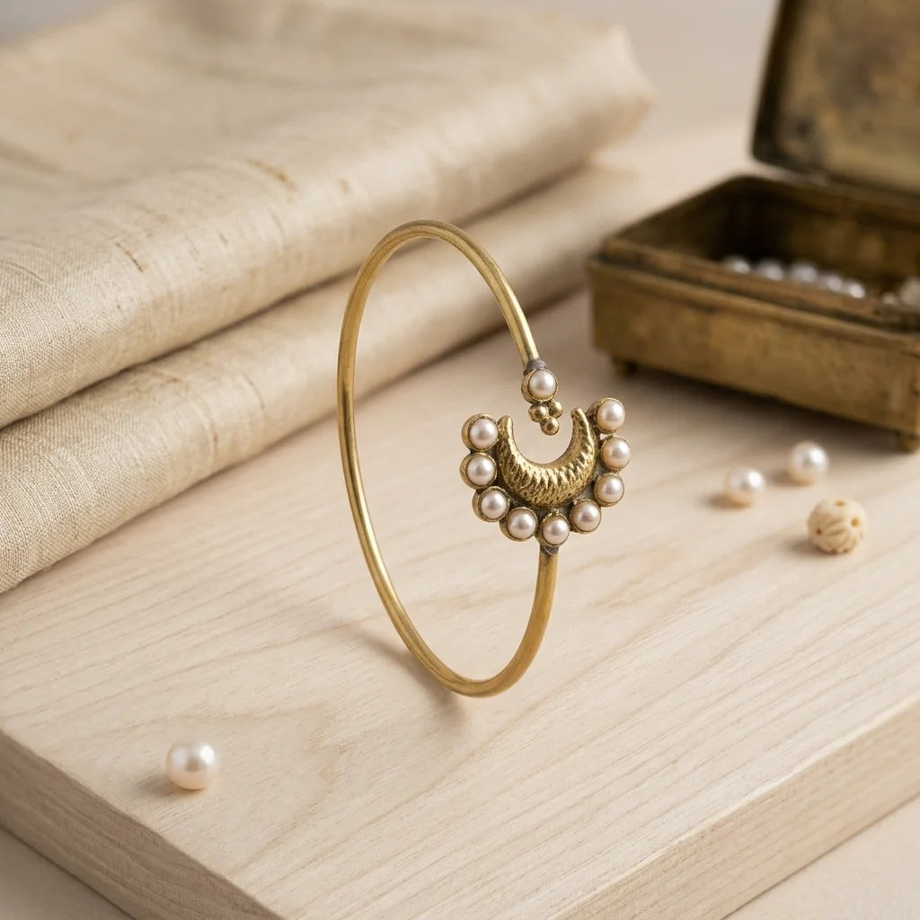 Moonlit Pearl Cuff