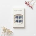 Blue High-quality nail extensions set for professional or home use