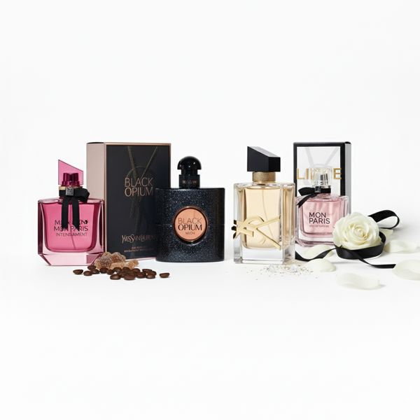 Premium YSL miniature perfume collection symbolizing elegance and fashion