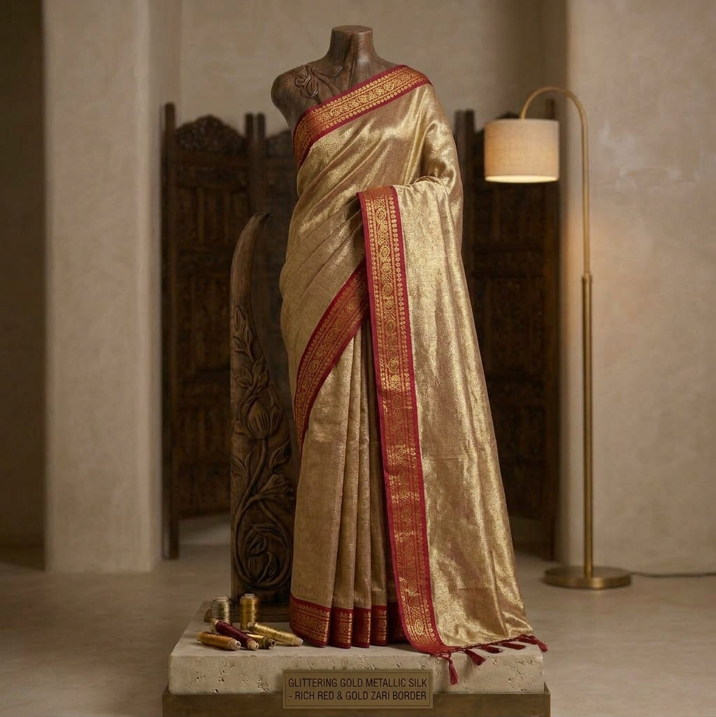 Traditional Saree (golden)