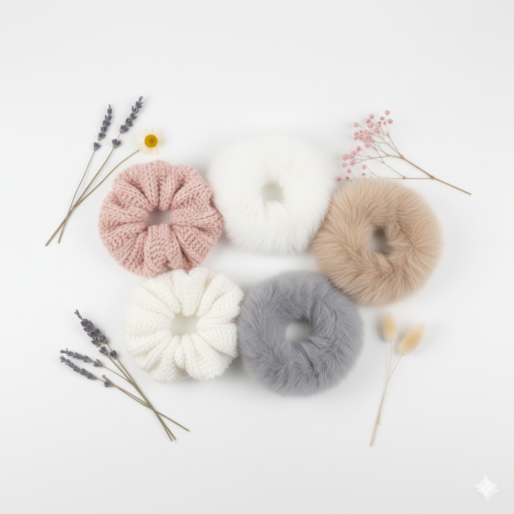 Puff Woolen Scrunchie's