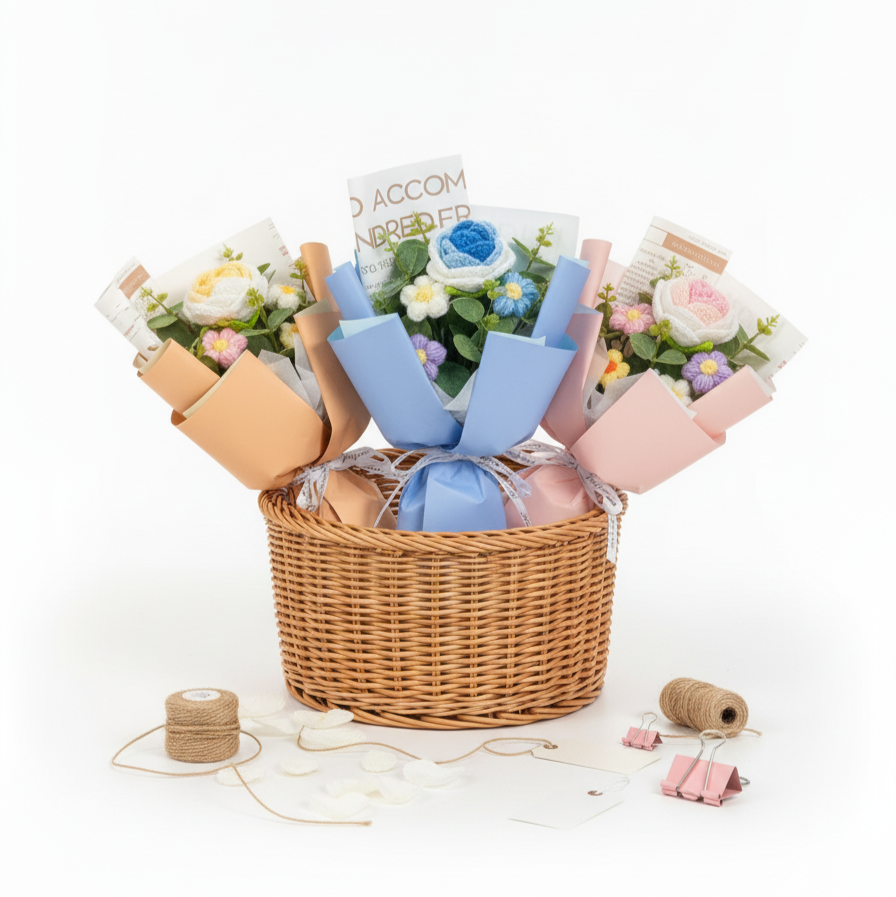 Crochet flowers Bouquets (Medium)