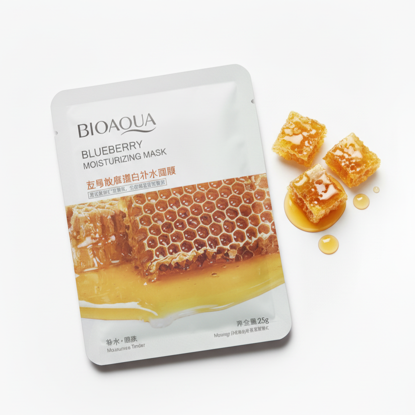 For your next gift buy Bioaqua blueberry moisturizing mask with honeycomb design 