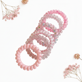Pink Stylish spiral hair band – comfortable, snag-resistant hair tie for daily use