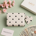 Dot & Heart Trifold Wallet