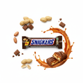 Snickers candy bar wrapped in signature packaging