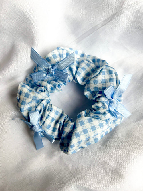 Blue cheek Trendy aesthetic scrunchie  – perfect for everyday hairstyles