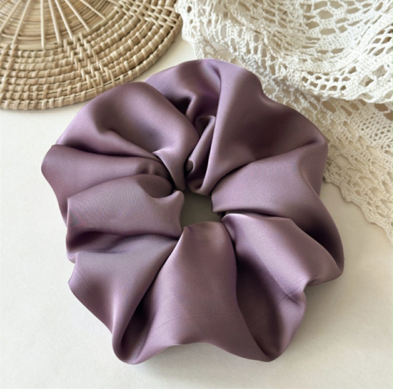 SXL Satin scrunchies