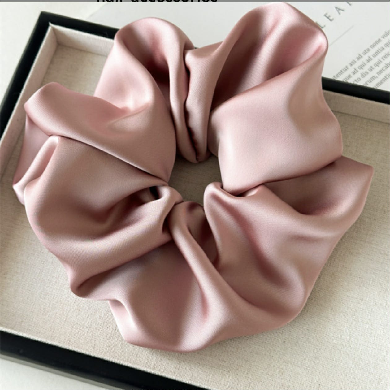 SXL Satin scrunchies