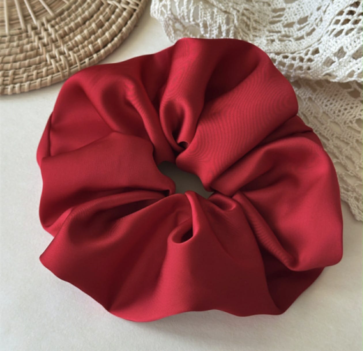 SXL Satin scrunchies