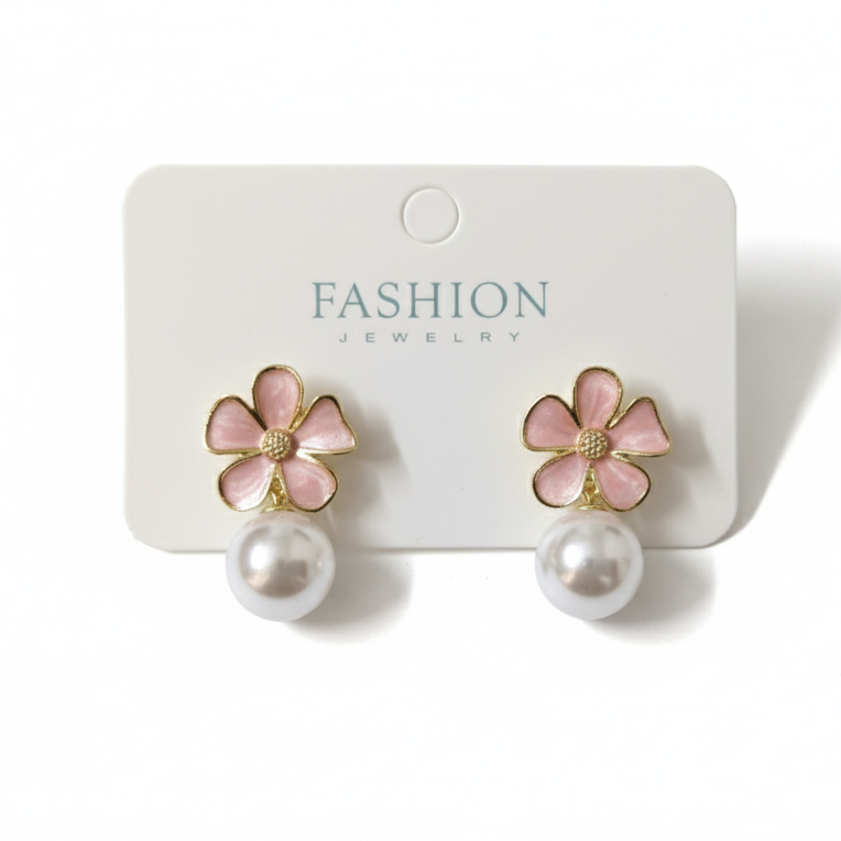 Flower-shaped earrings