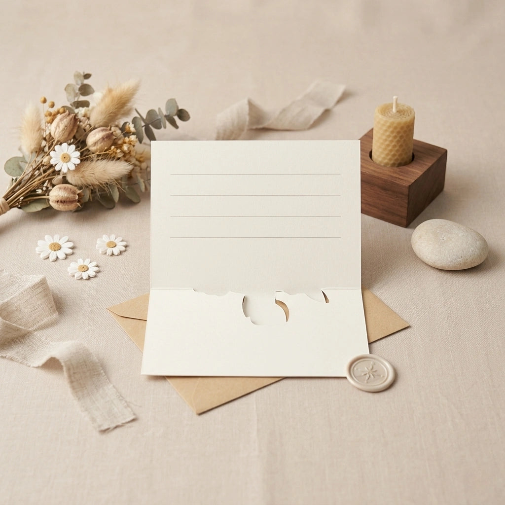 Tulip Die-Cut Greeting Card (Small)